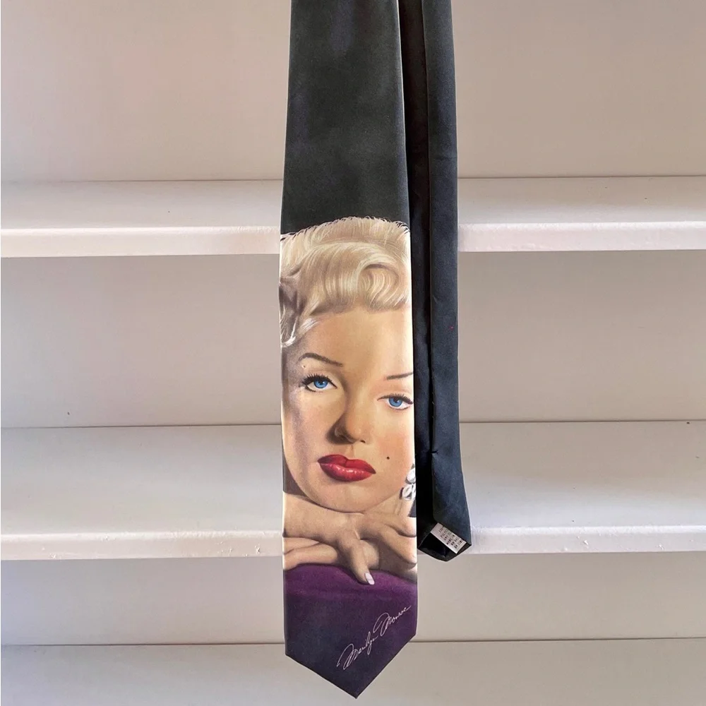 RALPH MARLIN Wearable Art MARILYN MONROE Necktie Made in USA